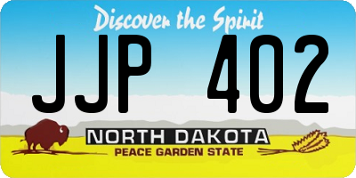 ND license plate JJP402