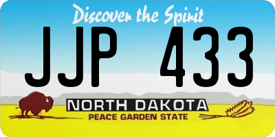 ND license plate JJP433