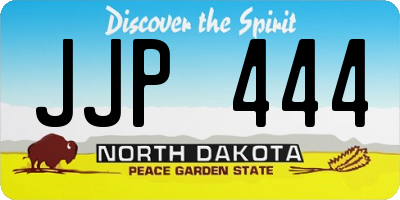 ND license plate JJP444