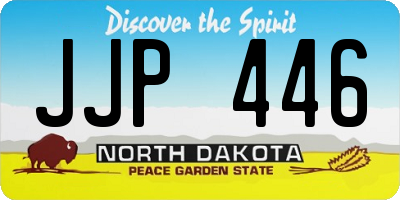 ND license plate JJP446