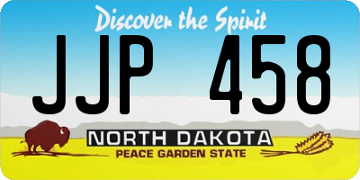 ND license plate JJP458