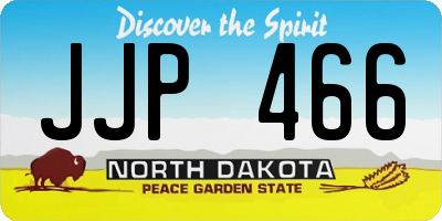 ND license plate JJP466