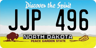 ND license plate JJP496