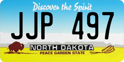 ND license plate JJP497