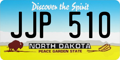 ND license plate JJP510