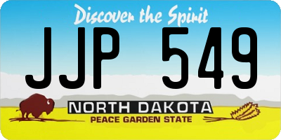 ND license plate JJP549