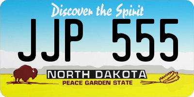 ND license plate JJP555