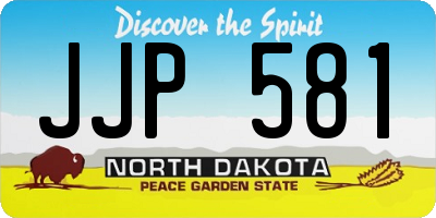 ND license plate JJP581