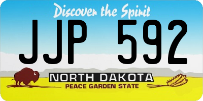ND license plate JJP592