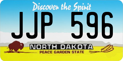ND license plate JJP596