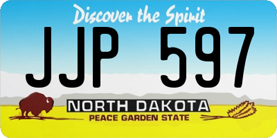 ND license plate JJP597