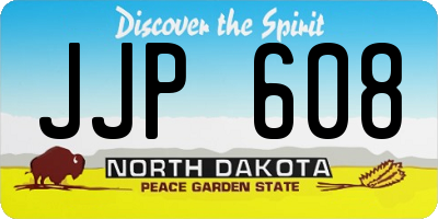 ND license plate JJP608