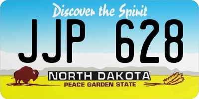 ND license plate JJP628
