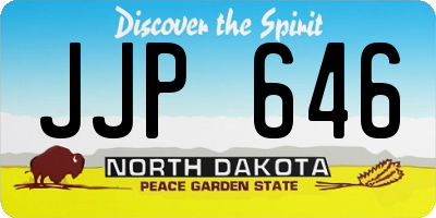 ND license plate JJP646