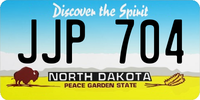 ND license plate JJP704