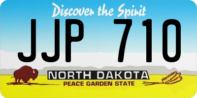 ND license plate JJP710