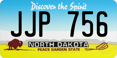 ND license plate JJP756