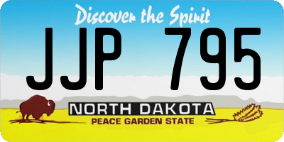 ND license plate JJP795