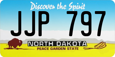ND license plate JJP797