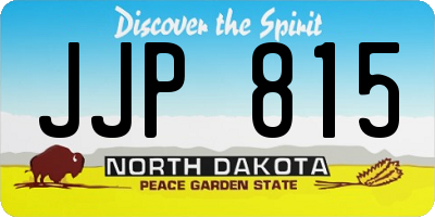 ND license plate JJP815