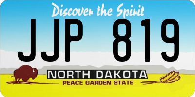 ND license plate JJP819