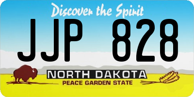 ND license plate JJP828