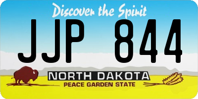 ND license plate JJP844