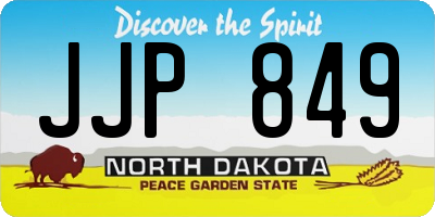 ND license plate JJP849