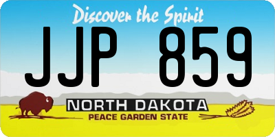 ND license plate JJP859