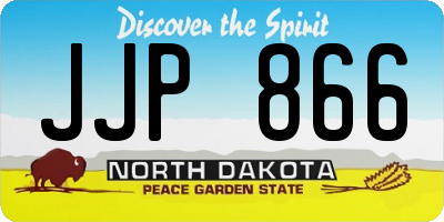 ND license plate JJP866