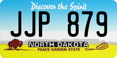 ND license plate JJP879