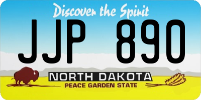 ND license plate JJP890