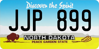 ND license plate JJP899
