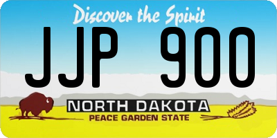 ND license plate JJP900