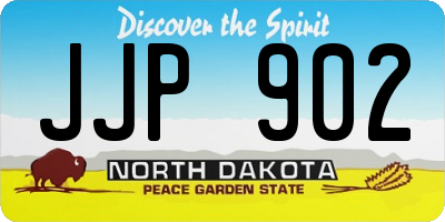 ND license plate JJP902