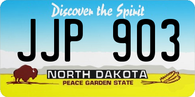ND license plate JJP903