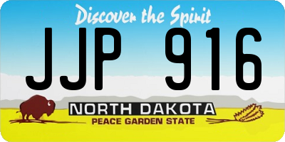 ND license plate JJP916