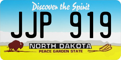 ND license plate JJP919