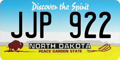 ND license plate JJP922