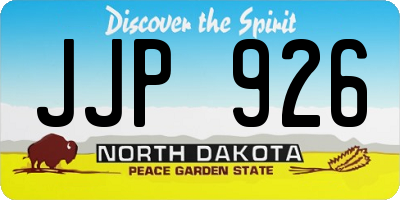 ND license plate JJP926