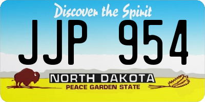 ND license plate JJP954