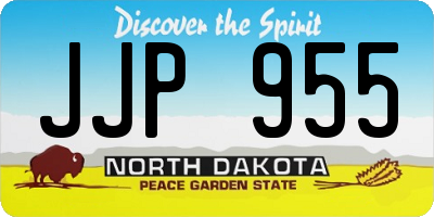 ND license plate JJP955