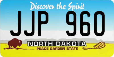 ND license plate JJP960