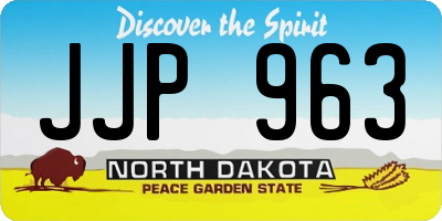 ND license plate JJP963