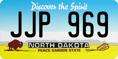 ND license plate JJP969