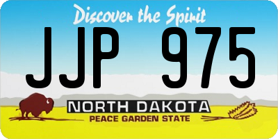 ND license plate JJP975