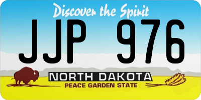 ND license plate JJP976
