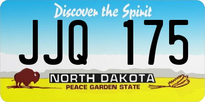 ND license plate JJQ175