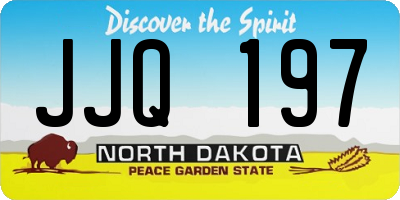 ND license plate JJQ197