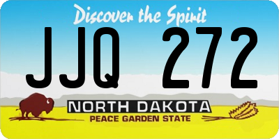 ND license plate JJQ272